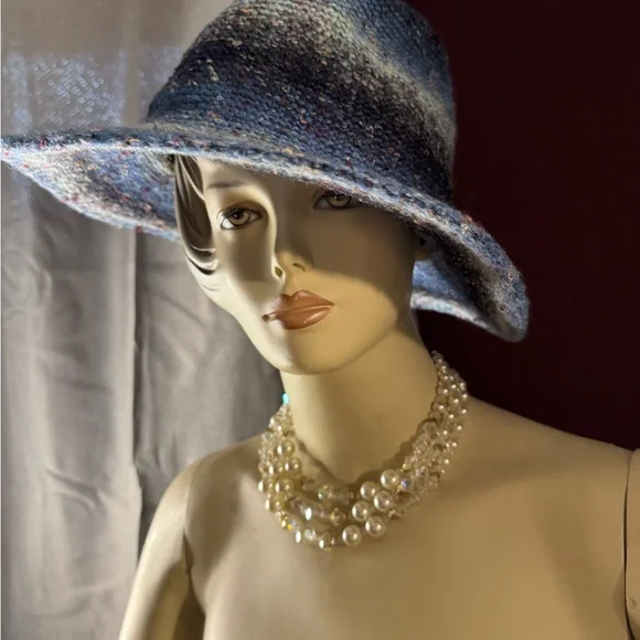 Paul Smith Blue Wide Brim Hat - Picture 3 of 4